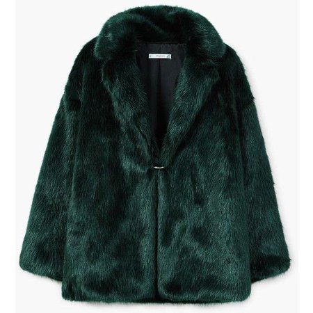 MANGO Lapels Faux Fur Coat ($150)