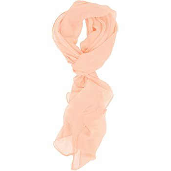 Love Lakeside Modern Chiffon Solid Color Silk Blend Oblong Scarf White at Amazon Women’s Clothing store
