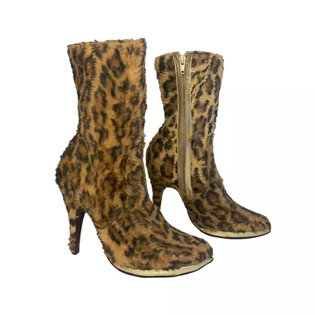 Vivienne Westwood Leopard Boots — Holy Thrift