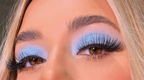 cute make up looks babay blue suttle - Google Search