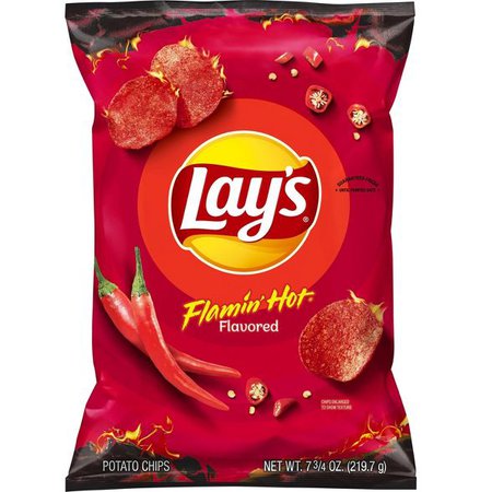 Lay's Flamin' Hot Flavored Potato Chips - 7.75oz : Target