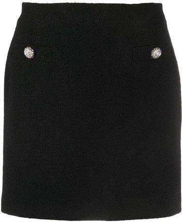 boucle mini skirt