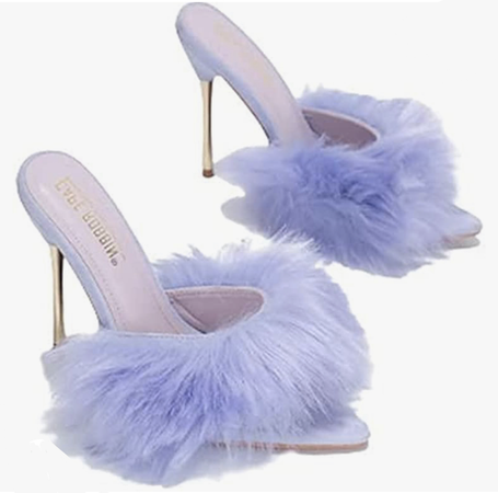 Lilac Fur Heels