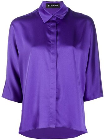 Purple Styland Loose Fit Blouse | Farfetch.com