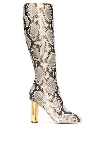 Dsquared2 Snakeskin Effect Boots | Farfetch.com