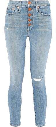 Distressed High-rise Skinny Jeans