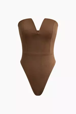 velvet Velvet Strapless Bustier Bodysuit – Micas