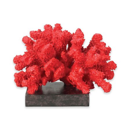 Sterling Industries Fire Island Coral Sculpture in Red | Bed Bath & Beyond