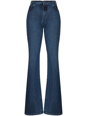 Raf Simons high-rise Flared Jeans