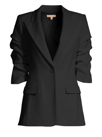 Michael Kors Collection Crushed Sleeve Blazer | SaksFifthAvenue