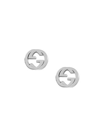Gucci Silver interlocking G earrings metallic 356289J8400 - Farfetch