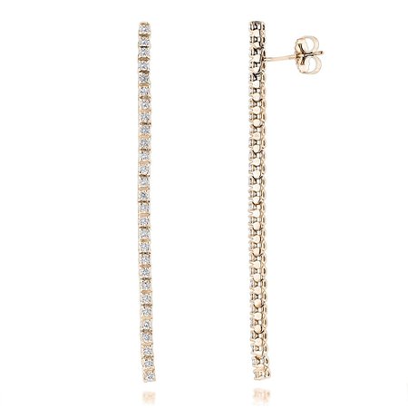 gold dangle earrings diamonds - Google Search