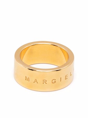 MM6 Maison Margiela engraved-logo Ring - Farfetch