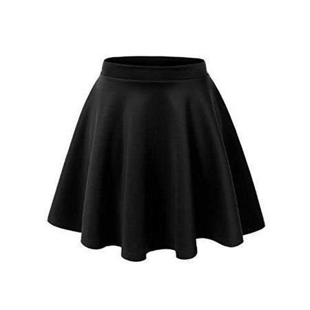 black skater skirt