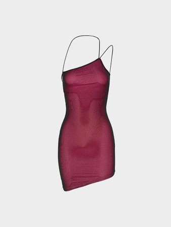 Perspective Mesh - Two Color Strappy Open Back Tight Dress – Cape Clique