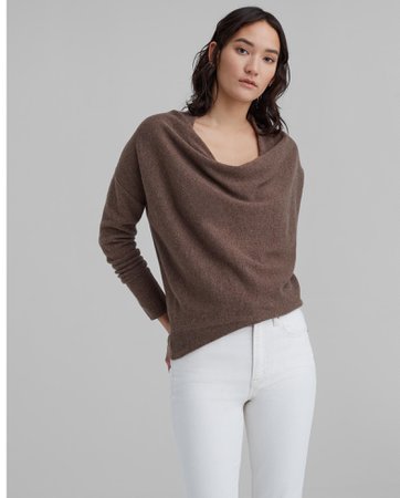 Cowl Neck Cashmere Sweater