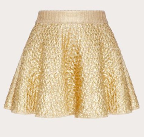 Valentino Gold Wool skirt
