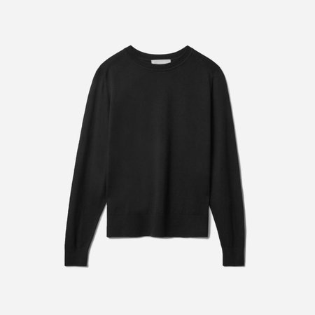 Women’s Organic Cotton Crewneck Sweater | Everlane black