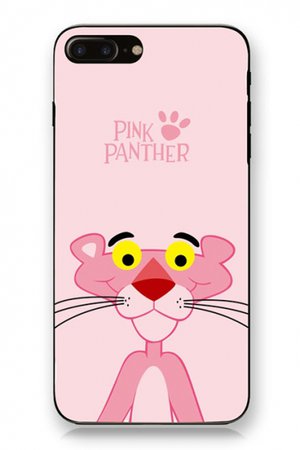 New Arrival Cute Cartoon Pink Panther Pattern iPhone Case for Couple - Beautifulhalo.com