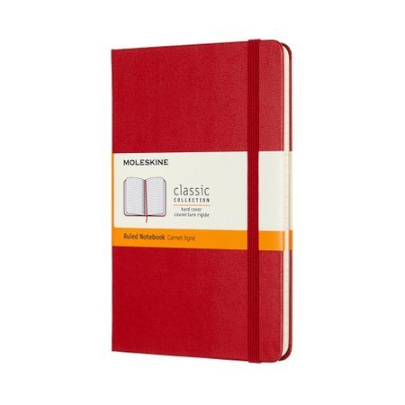 classic notebook - medium - scarlet red - - Moleskine