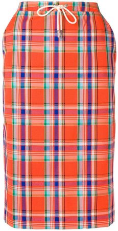 Essentiel Antwerp plaid pencil skirt