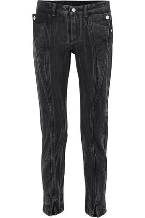 Givenchy | Distressed mid-rise slim-leg jeans | NET-A-PORTER.COM