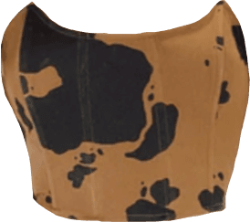 cow print corset