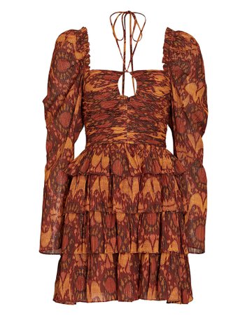 Ulla Johnson Naiya Tiered Ruffle Mini Dress | INTERMIX®