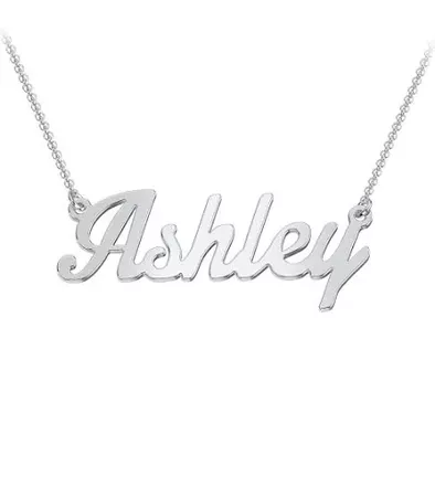 silver ashley necklace