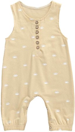 Amazon.com: Amiblvowa Infant Baby Boy Tank Romper Sleeveless Solid Sunshine Short Jumpsuit Summer One Piece Outfits Clothes (Brown Sunshine, 0-3 Months): Clothing, Shoes & Jewelry