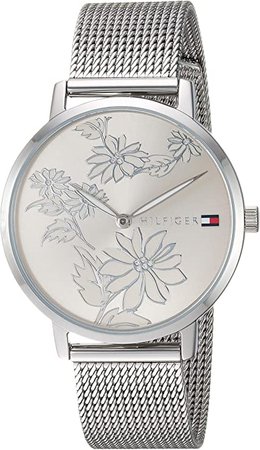 Tommy Hilfiger Women's Quartz Watch with Stainless-Steel Strap, Silver, 16 (Model: 1781920): Watches