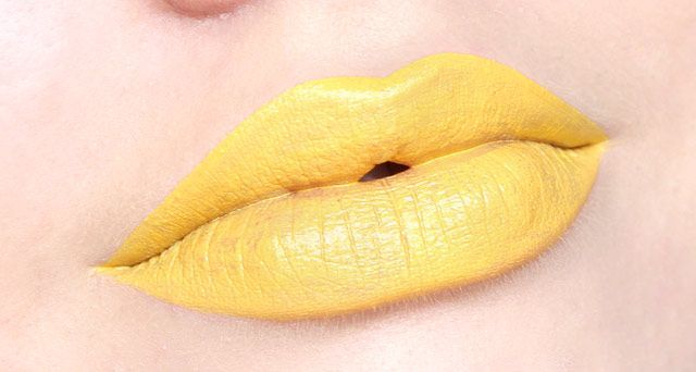 yellow lip - pinterest