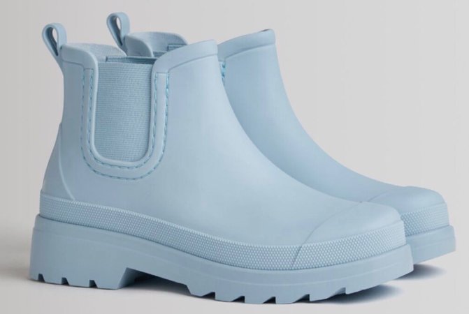 Bershka Light Blue Rain Boots