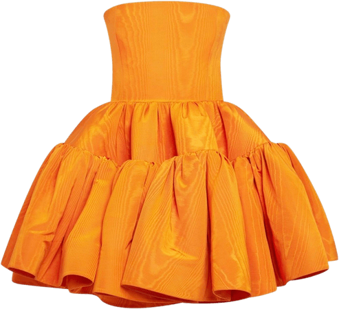 orange dress