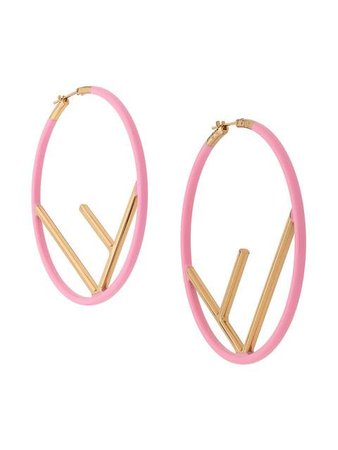 Fendi F logo hoop earrings $590 - Buy Online - Mobile Friendly, Fast Delivery, Price
