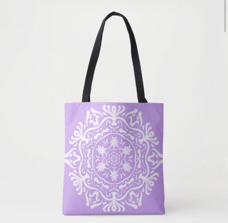 Lavender Snowflake Bag
