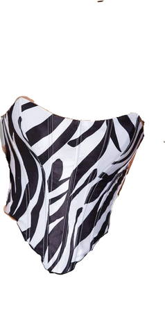 zebra corset