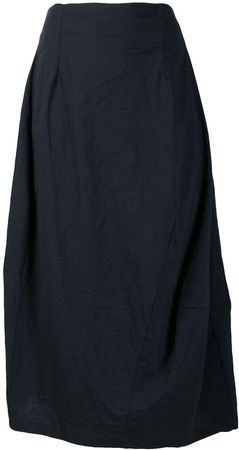 Rundholz Black Label pleated asymmetric skirt