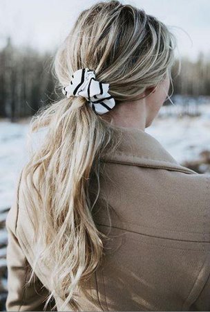 blond hair with scrunchie - Google Search