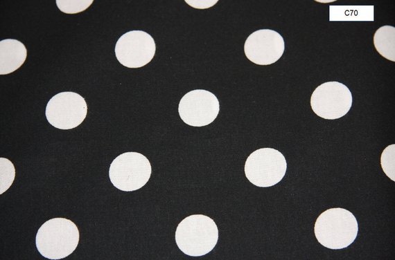 3/4 Black and White Polka Dot Cotton Fabric Quilting | Etsy