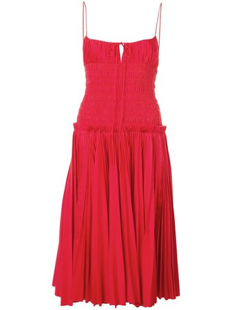 Khaite Ruched Slip Midi Dress Ss19 | Farfetch.com