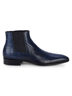 Saks Off 5th Snakeskin-Embossed Leather Chukka Boots $365.25 CAD Jo Ghost