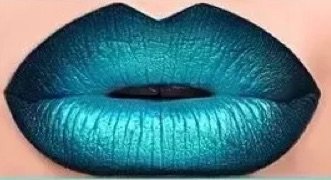 turquoise lipstick