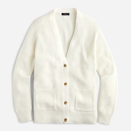 J.Crew: V-neck Cotton-cashmere Cardigan Sweater For Women