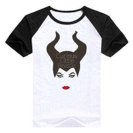 Модные брендовые Maleficent II мультфильм печатных Женская футболка с коротким рукавом повседневные женские топы ведьмы Битник Забавный крутая футболка женские купить на AliExpress