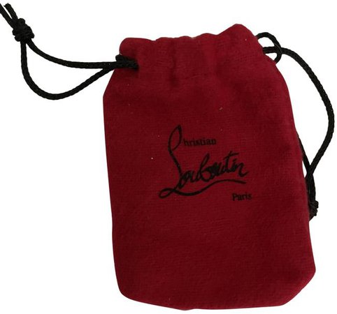 *clipped by @luci-her* Christian Louboutin Red Velvet Shoe Bag