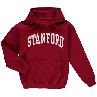 Stanford Cardinal Youth Basic Arch Pullover Hoodie - Cardinal