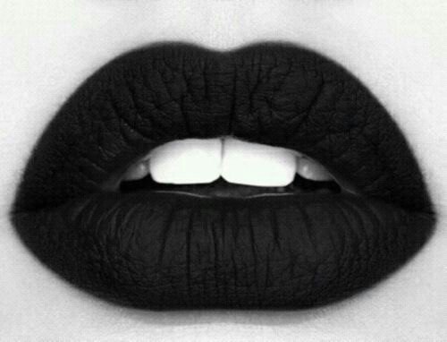 black lips are the trend | via Tumblr on We Heart It