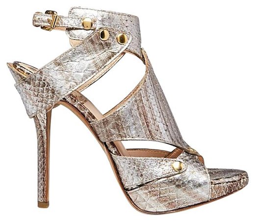 Dior Gold Platinum Rare "Extreme" Gladiator Seen In Sex and The City Movie Sandals Size US 9.5 Regular (M, B) - Tradesy