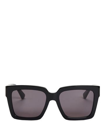 Bottega Veneta Oversized Square Sunglasses in black | INTERMIX®